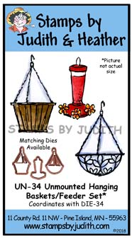 UN-34 Unmounted Hanging Baskets/Feeder Set